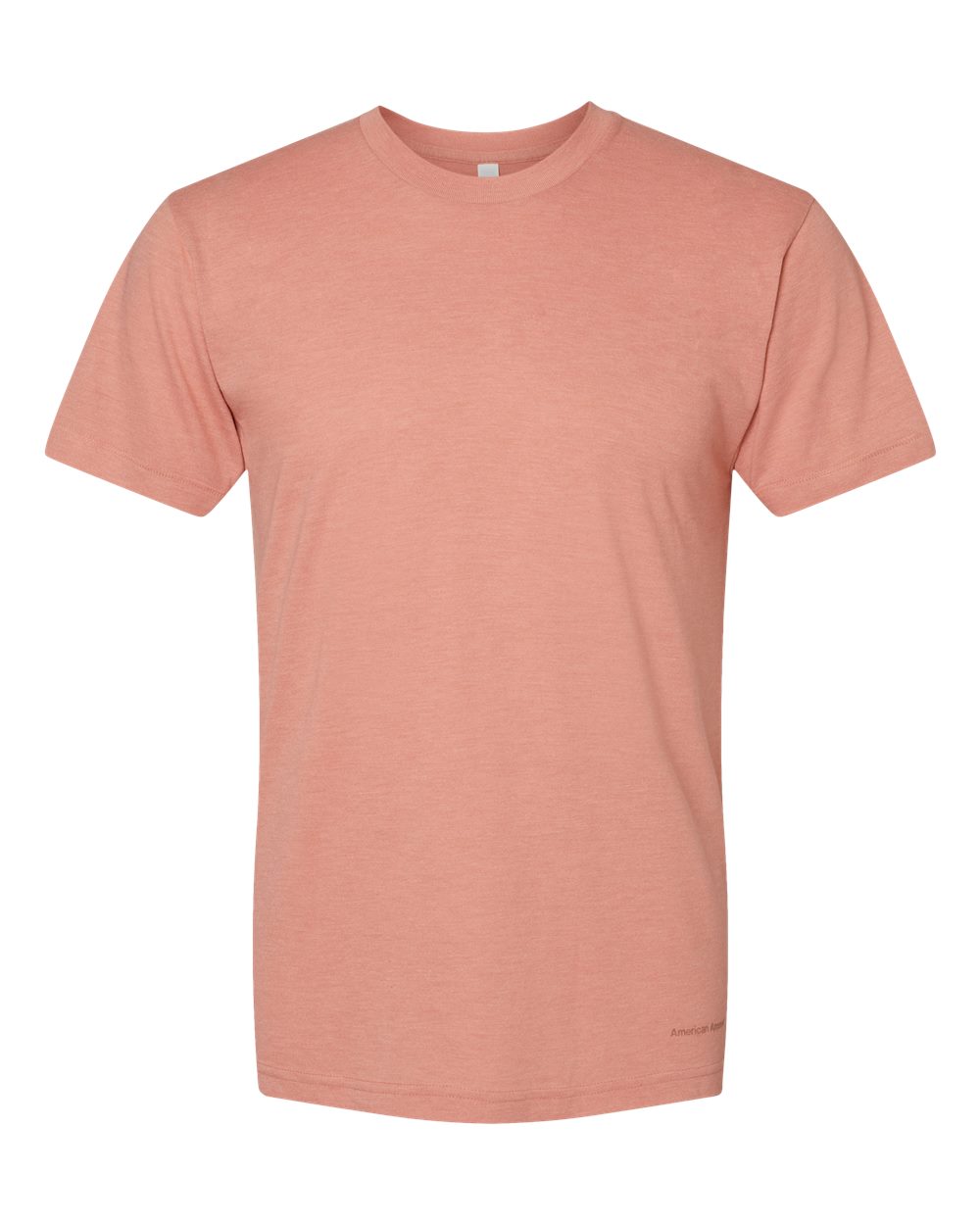 Front View of Tri-Coral Triblend Track Tee - TR401