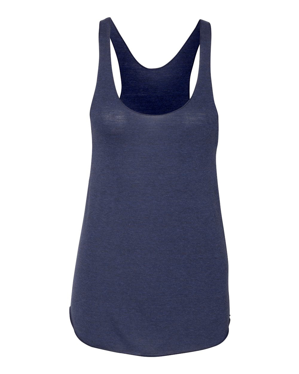 Front View of Tri-Indigo Women’s Triblend Racerback Tank - TR308W