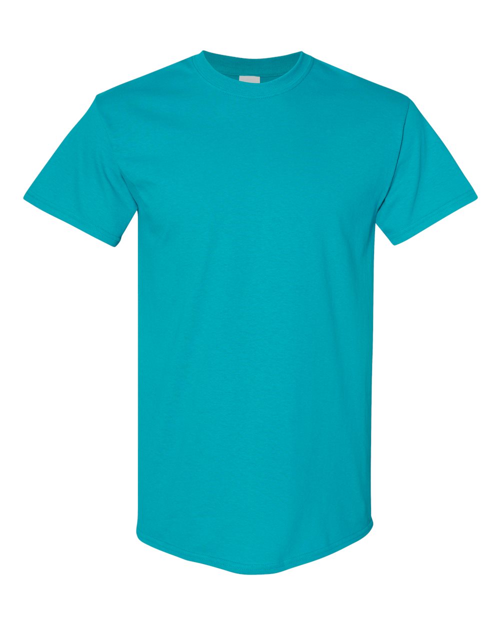 Front View of Tropical Blue Heavy Cotton™ T-Shirt - 5000