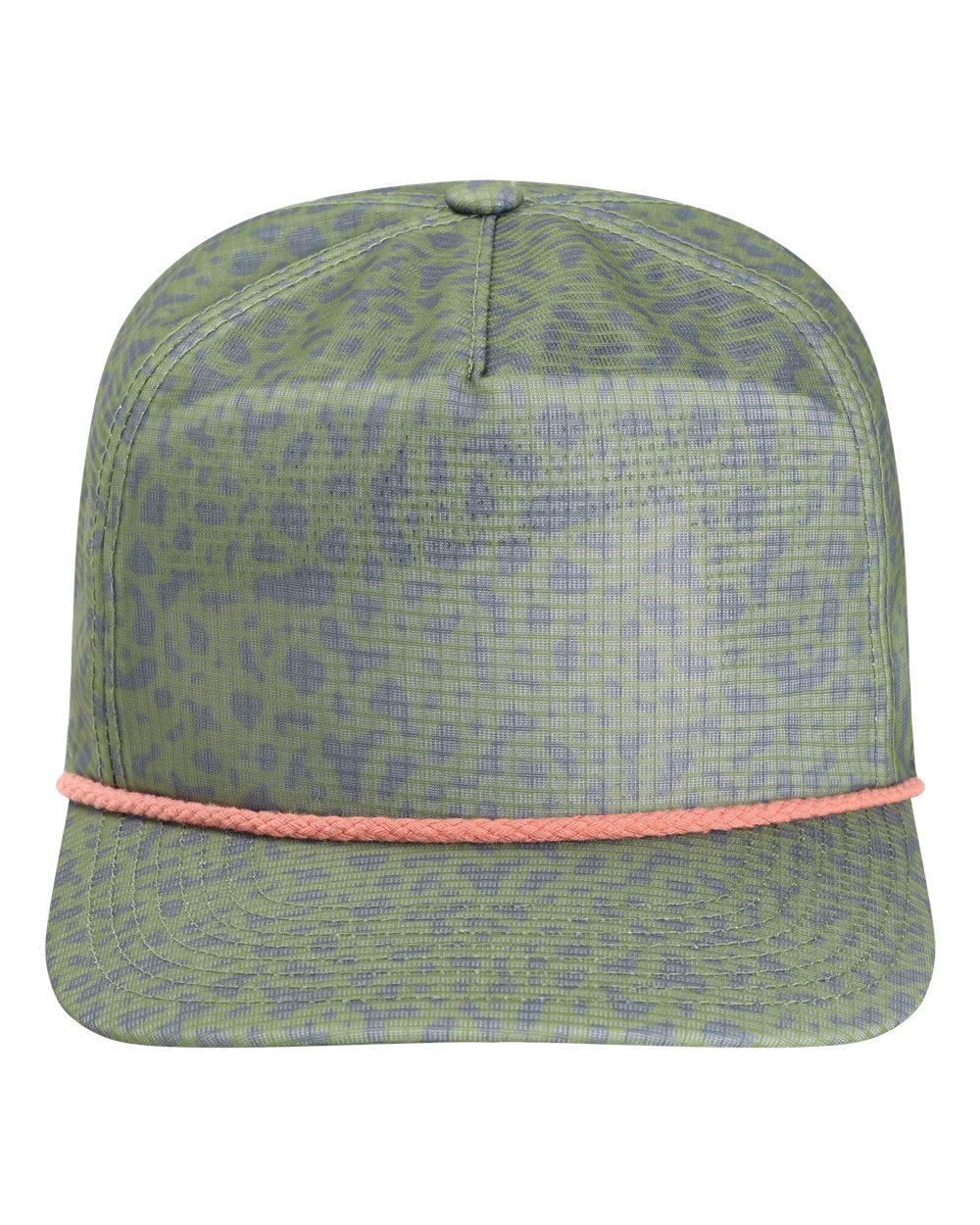 Front View of Trout Olive Green The Live Wire Cap - DNA012