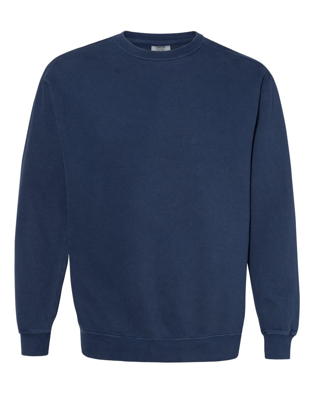 Front View of True Navy Garment-Dyed Sweatshirt - 1566