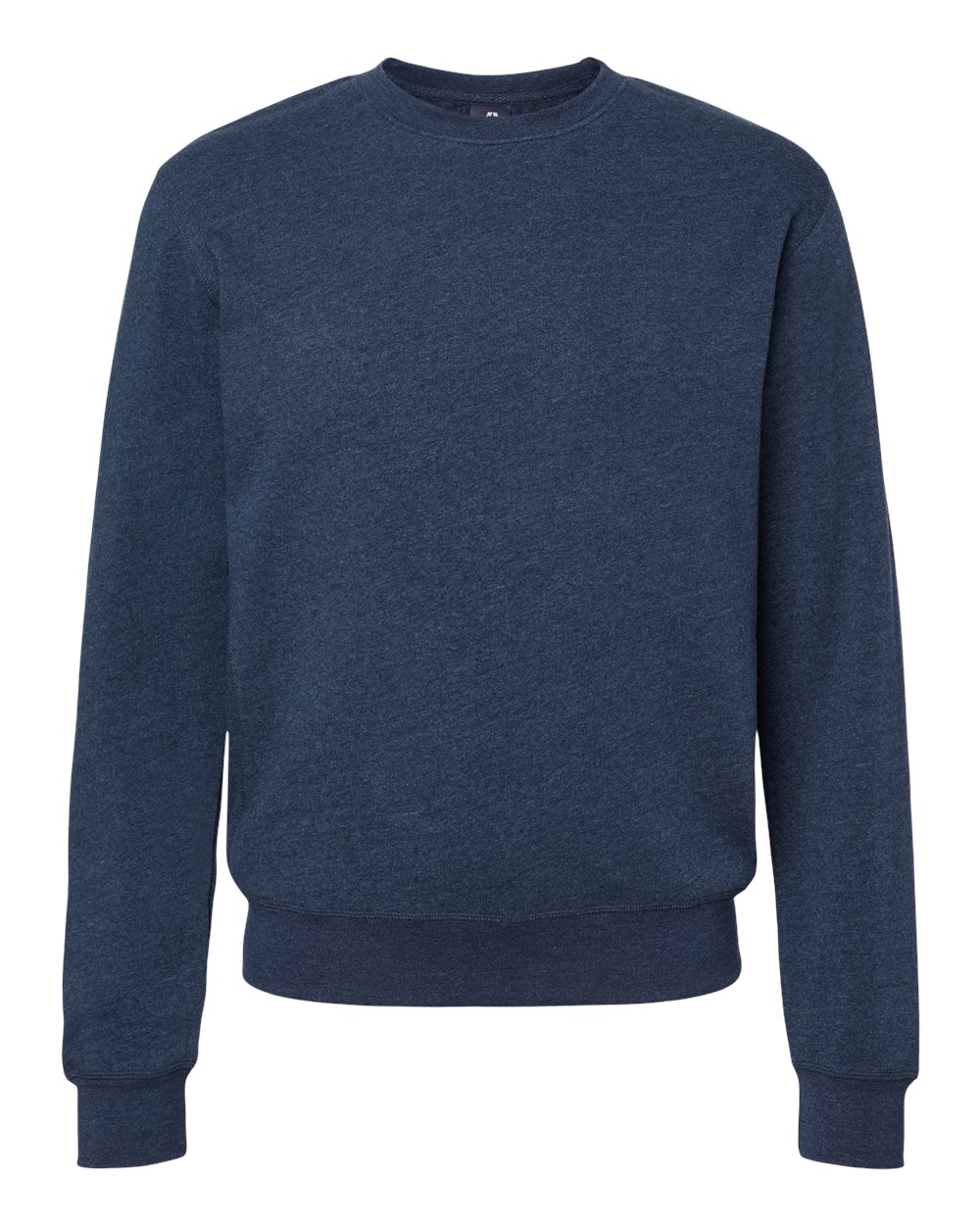 Front View of True Navy Triblend Triblend Fleece Crewneck Sweatshirt - 8870