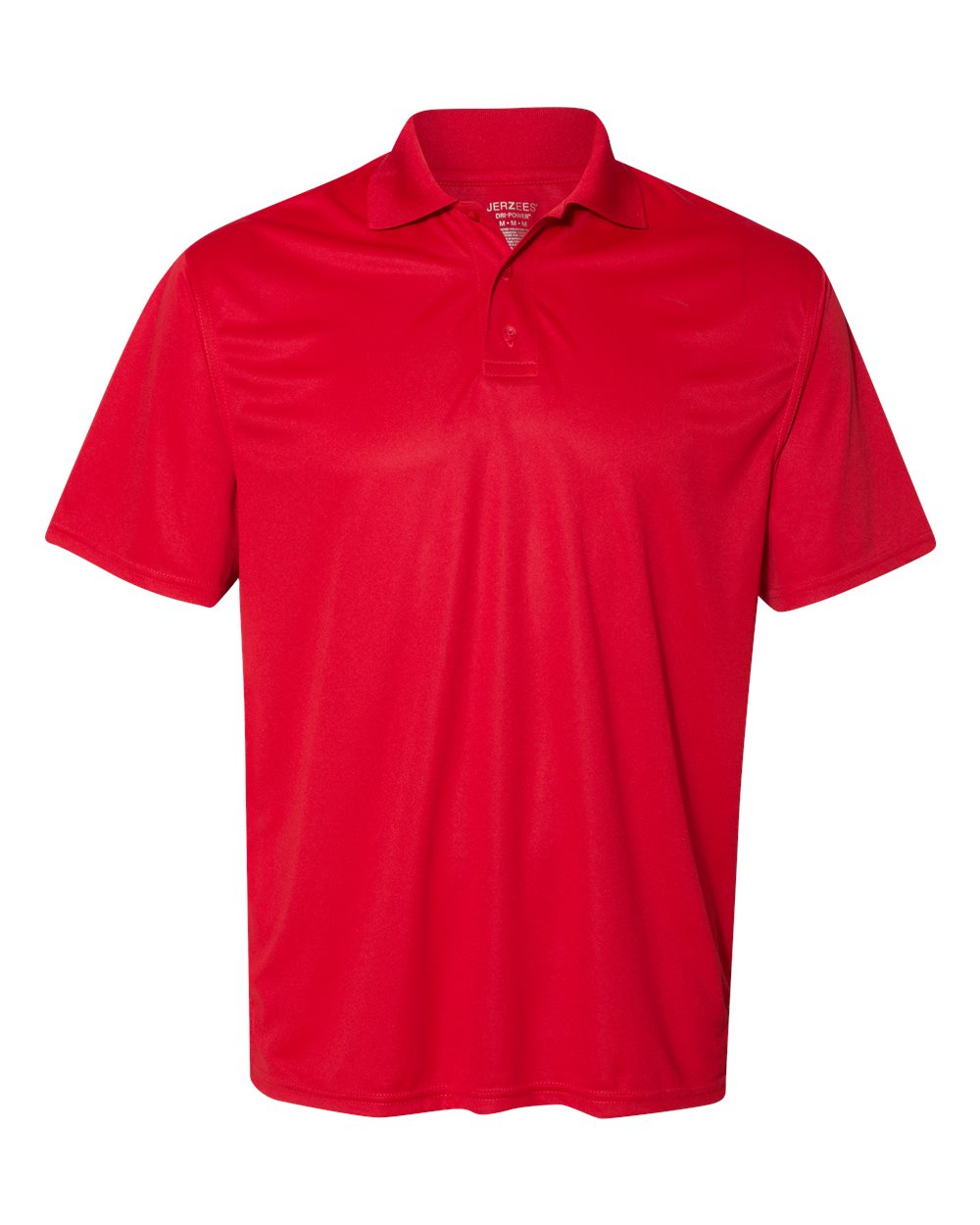 Front View of True Red Dri-Power® Performance Polo - 442M