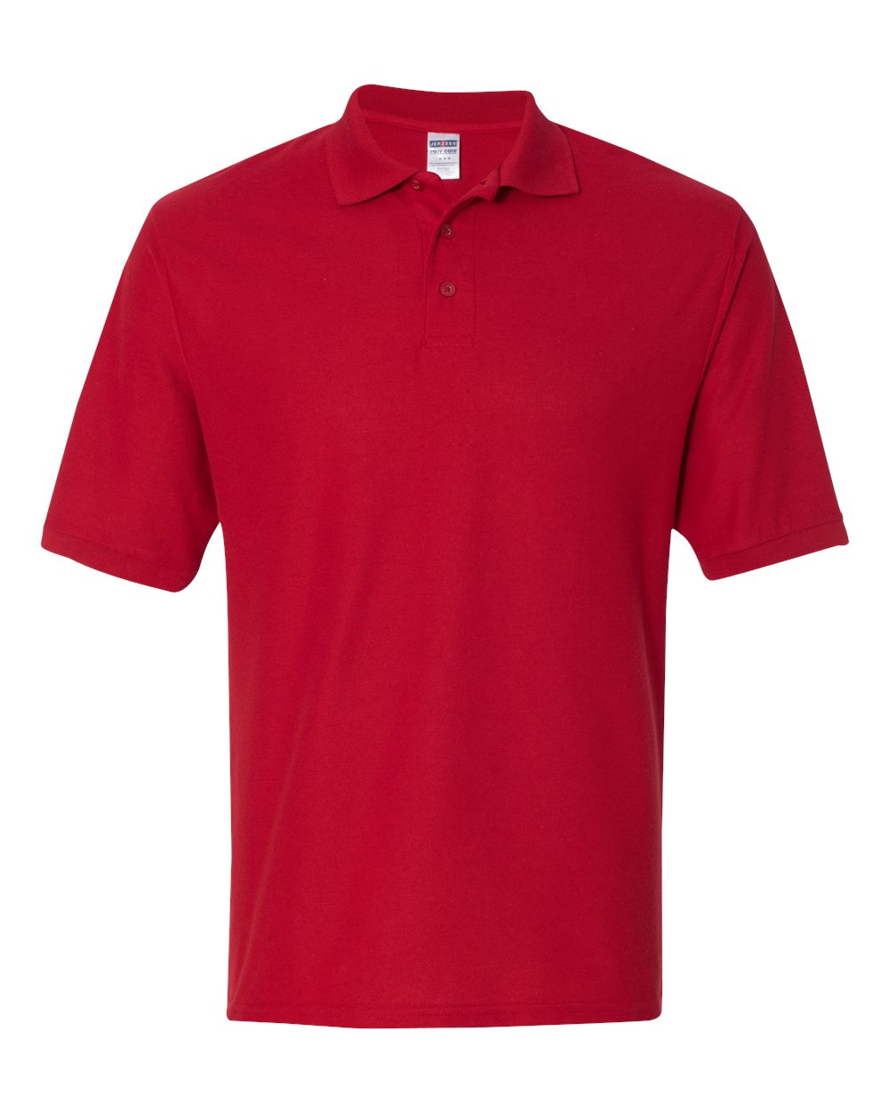 Front View of True Red Easy Care™ Piqué Polo - 537MR
