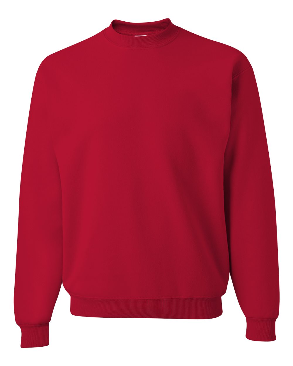Front View of True Red NuBlend® Crewneck Sweatshirt - 562MR