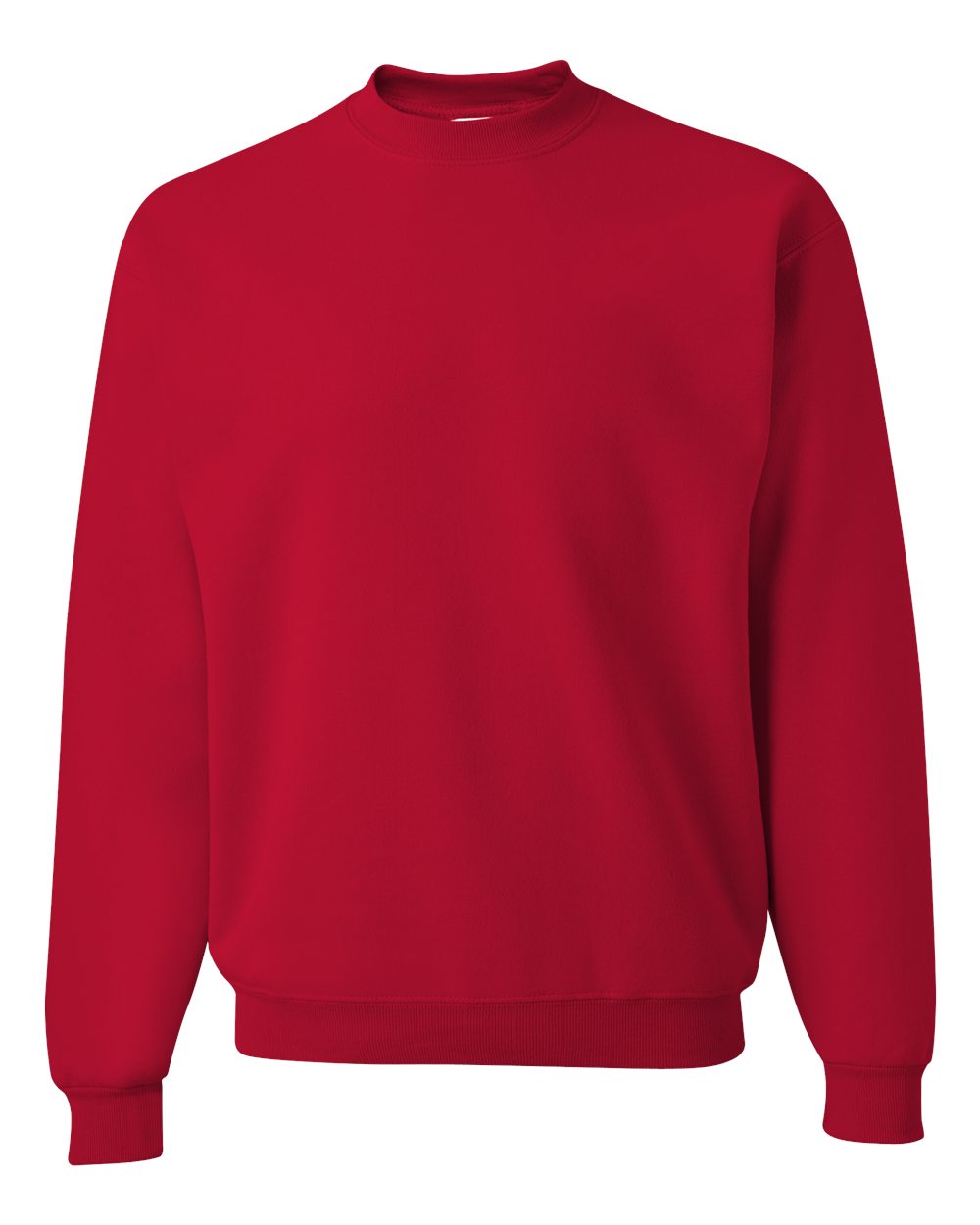 Front View of True Red Super Sweats NuBlend® Crewneck Sweatshirt - 4662MR