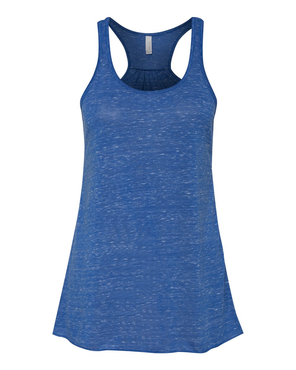 Front View of True Royal Marble Women's Flowy Racerback Tank - 8800