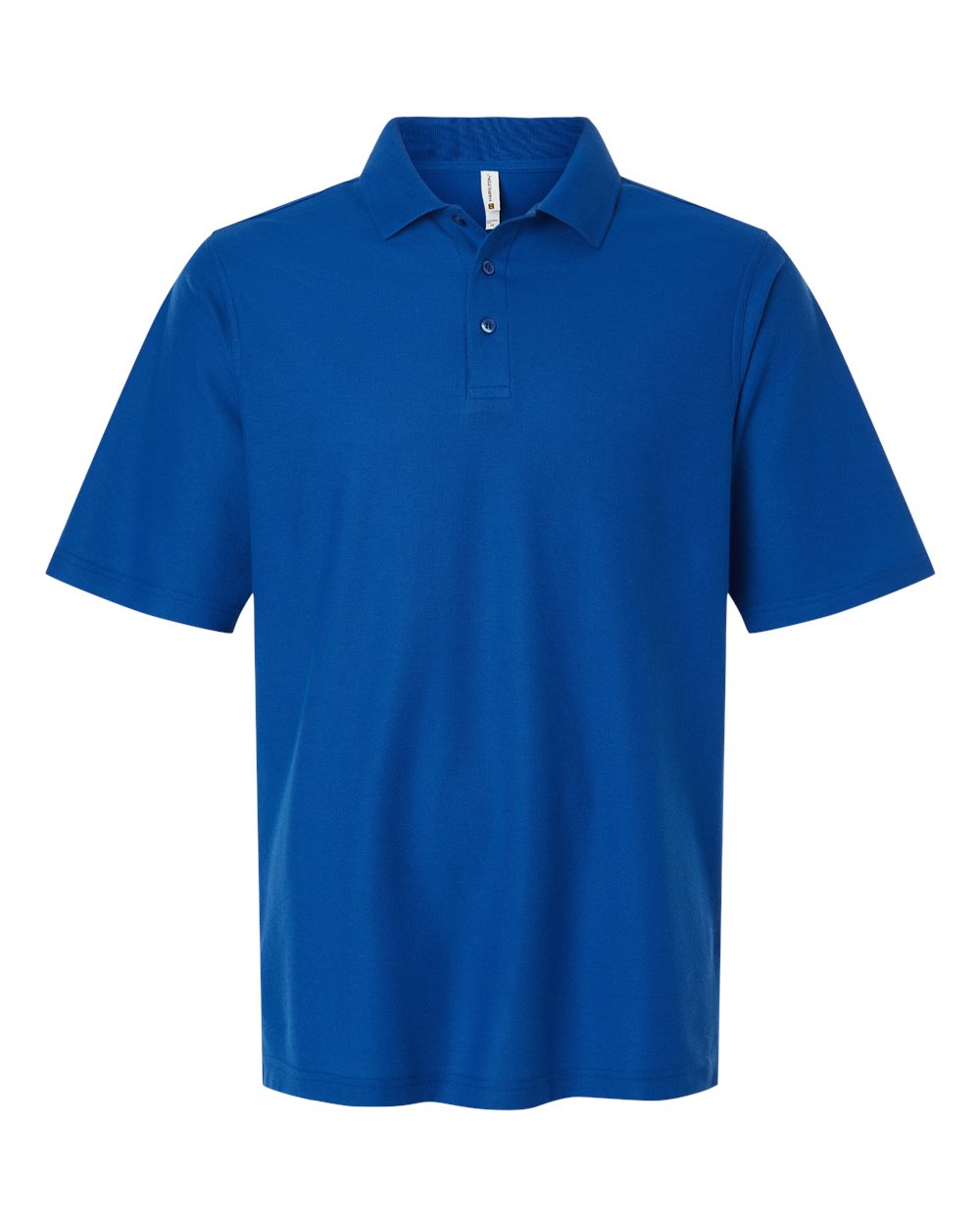 Front View of True Royal Men's Maverick CVC Pique Polo - M105