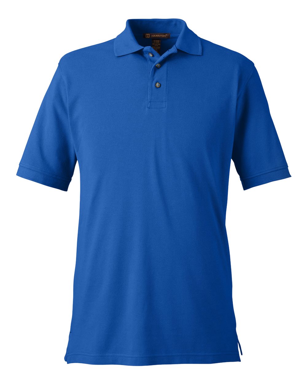 Front View of True Royal Men's Pique Polo - M200