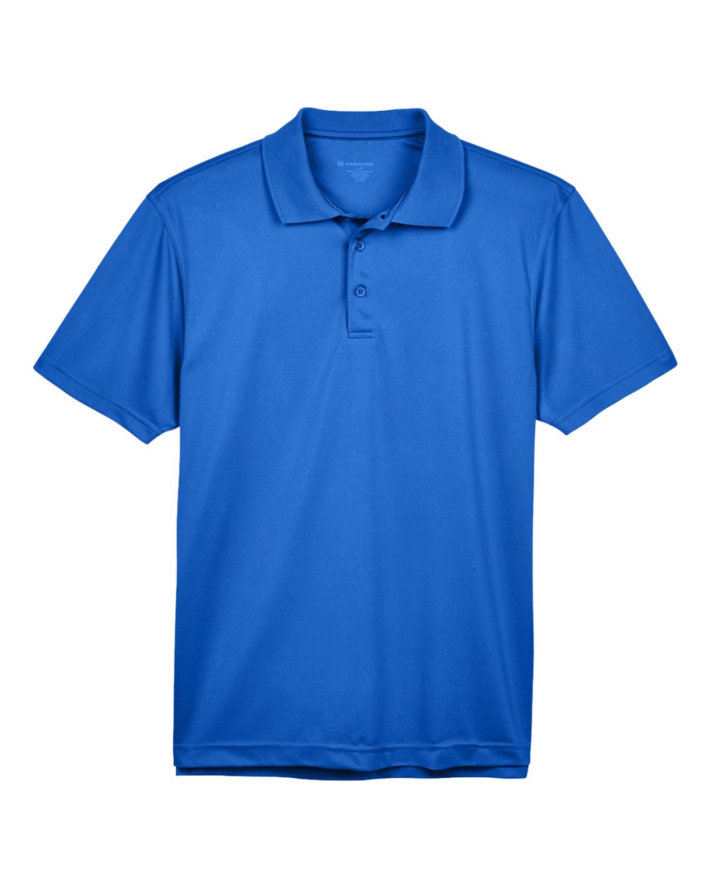 Front View of True Royal Men's Polyester Jersey Polo - M315