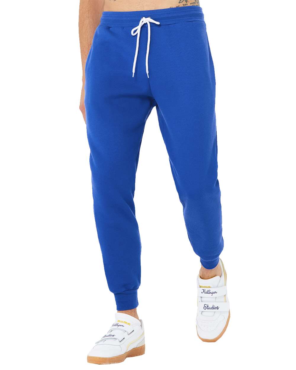 Front View of True Royal Sponge Fleece Jogger Sweatpants - 3727