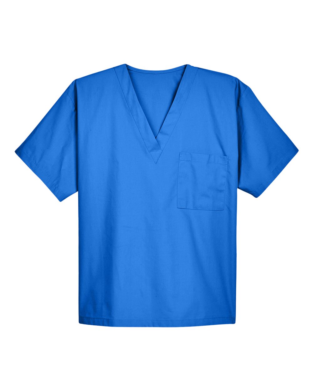 Front View of True Royal Unisex Restore Scrub Top - M897