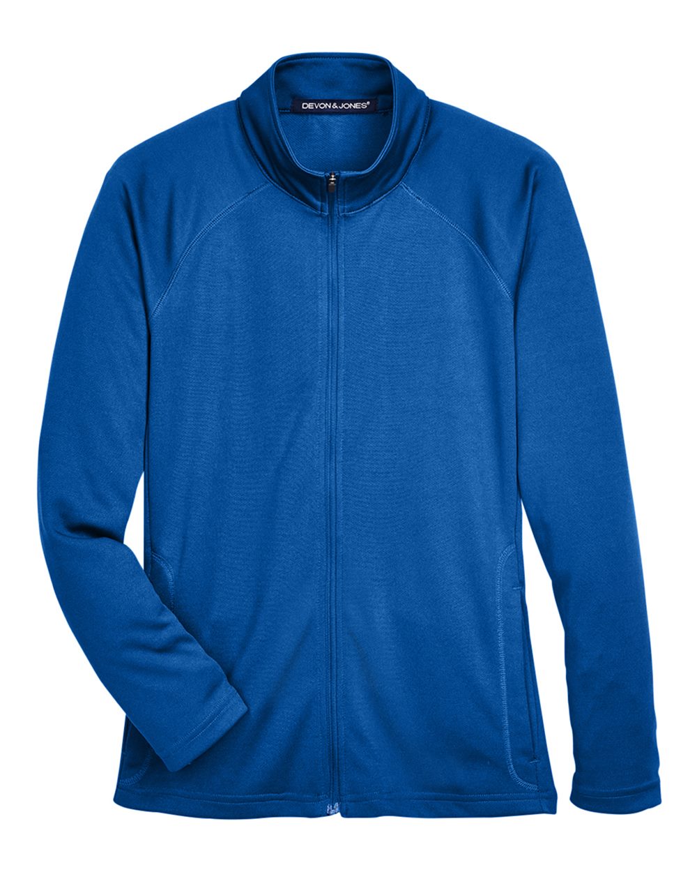 Front View of True Royal Women's Stretch Tech-Shell® Compass Full-Zip Jacket - DG420W