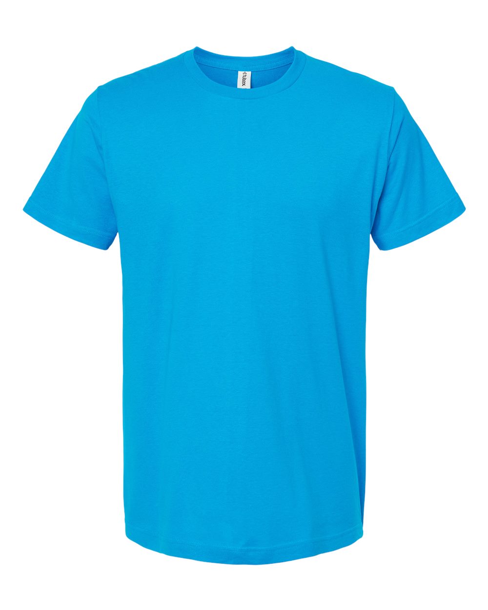 Front View of Turquoise Fine Jersey T-Shirt - 202