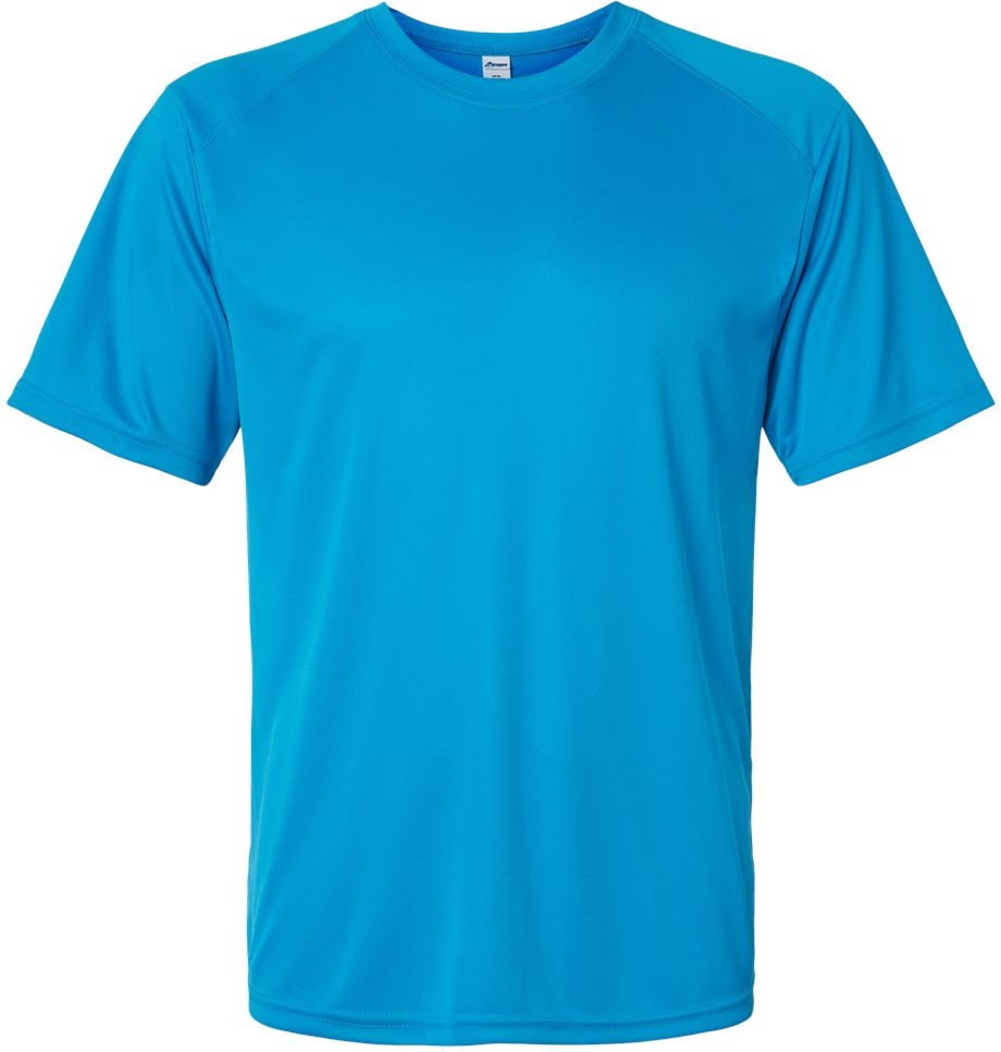 Front View of Turquoise Islander Performance T-Shirt - 200