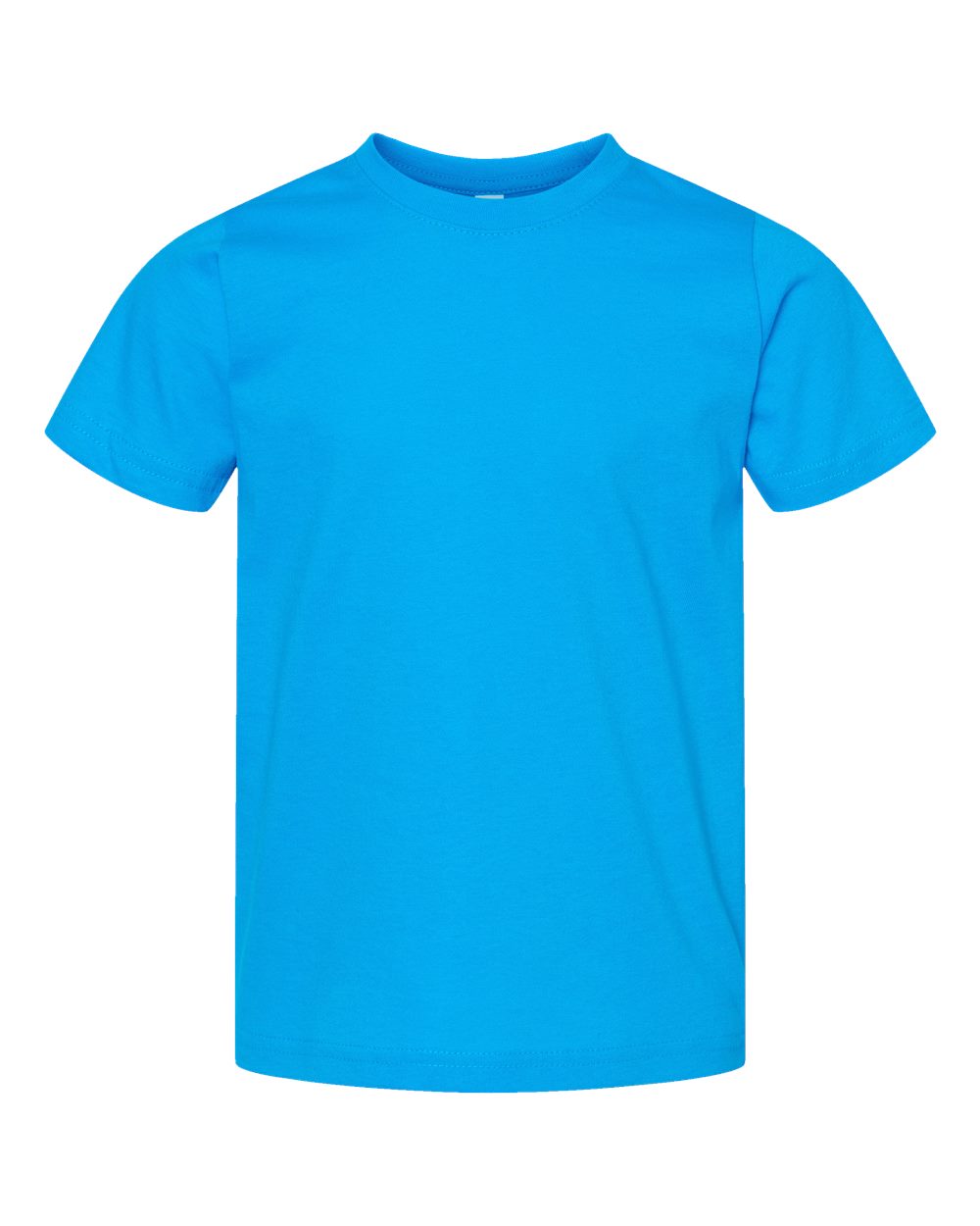 Front View of Turquoise Toddler Fine Jersey Tee - 3321