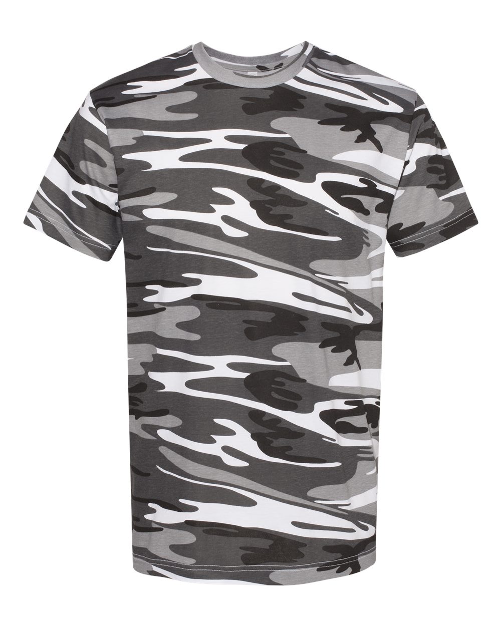 Front View of Urban Woodland Camo Tee - 3907