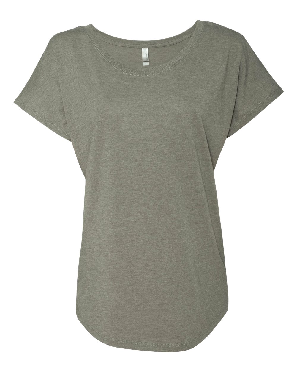 Front View of Venetian Grey Women’s Triblend Dolman T-Shirt - 6760