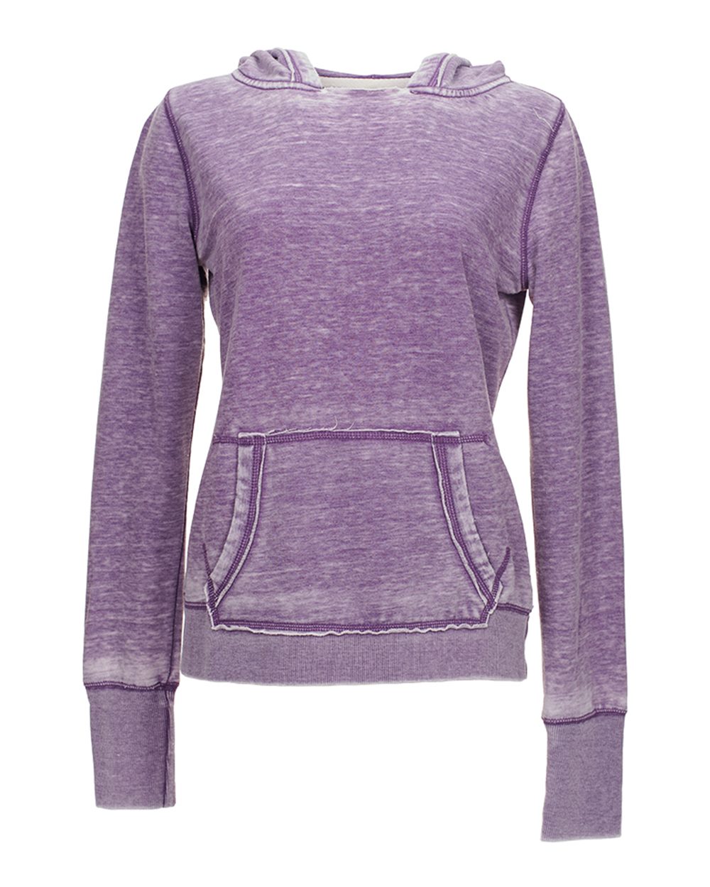 Front View of Very Berry Women's Zen Fleece Hooded Sweatshirt - 8912