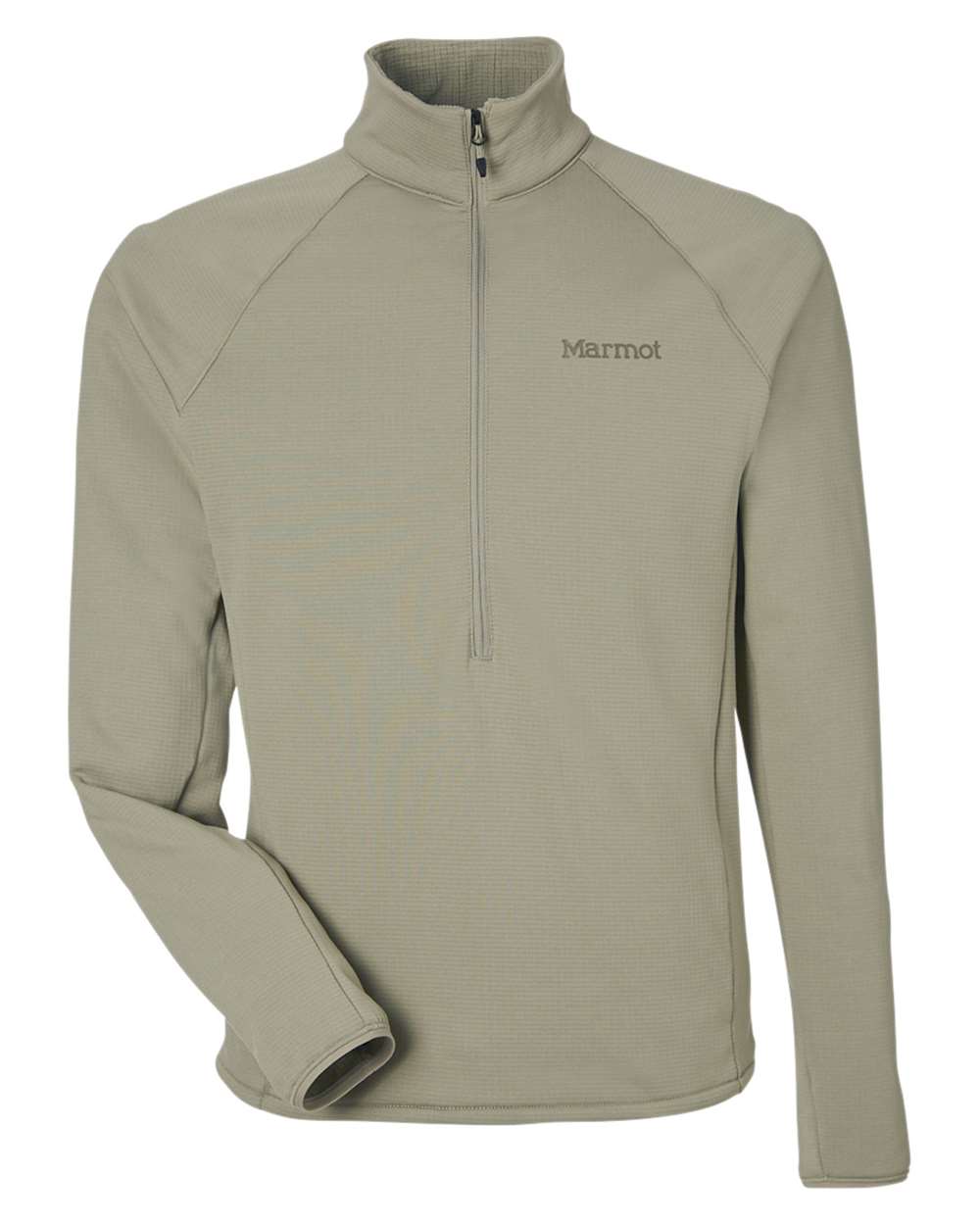 Front View of Vetiver Leconte Half-Zip Pullover - M15381