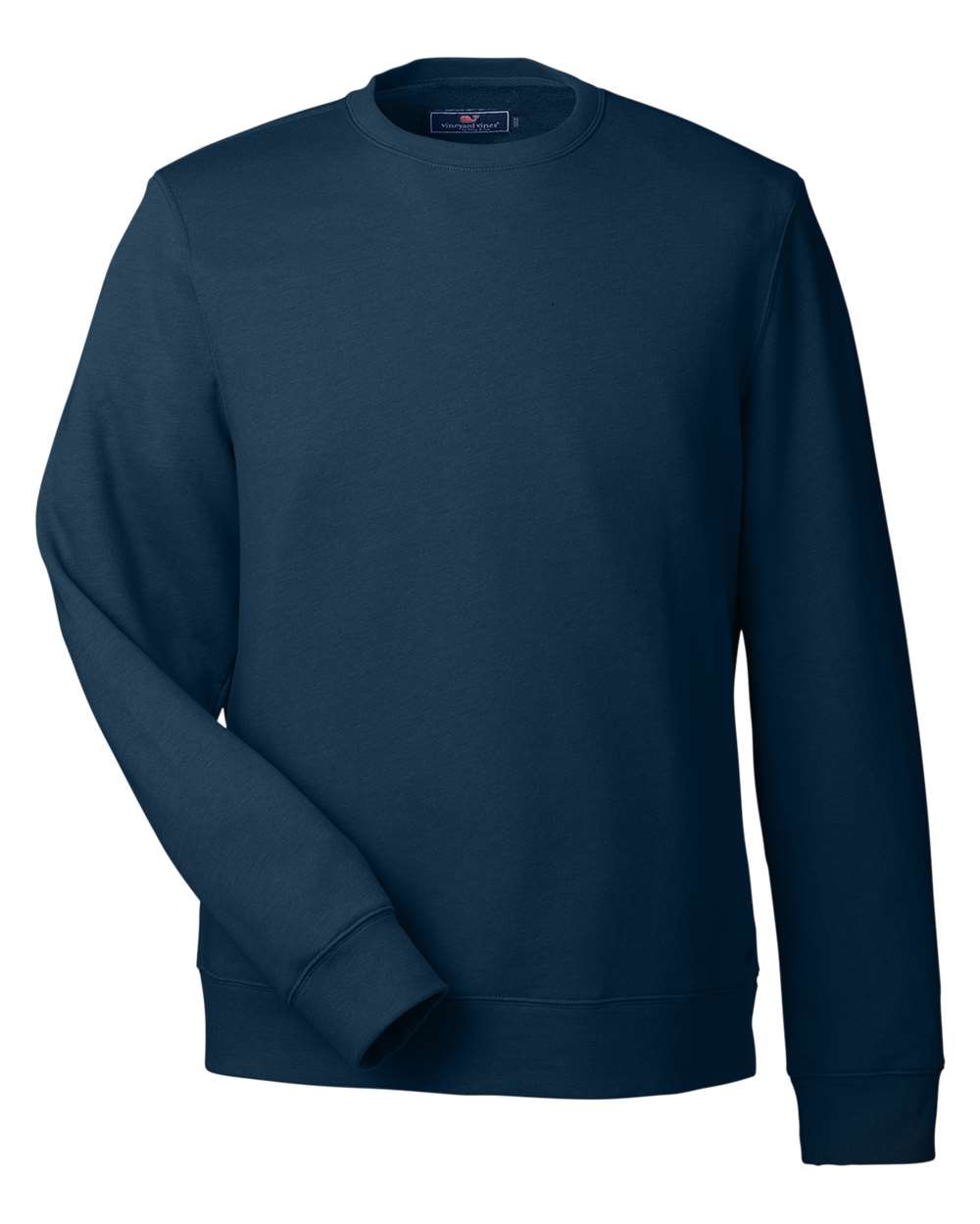 Front View of Vineyard Navy Garment-Dyed Crew - K002711
