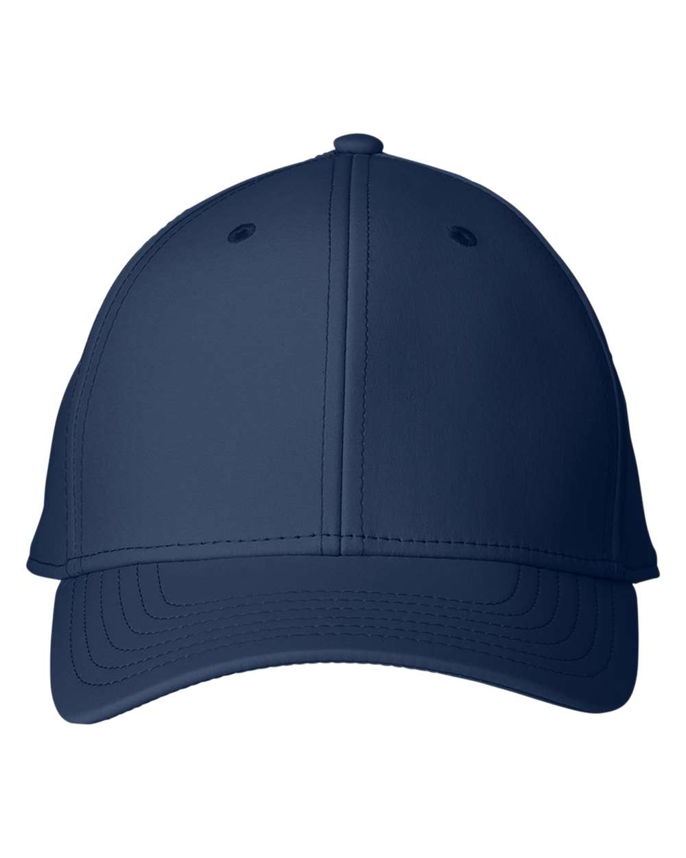 Front View of Vineyard Navy Performance Baseball Cap - F001778