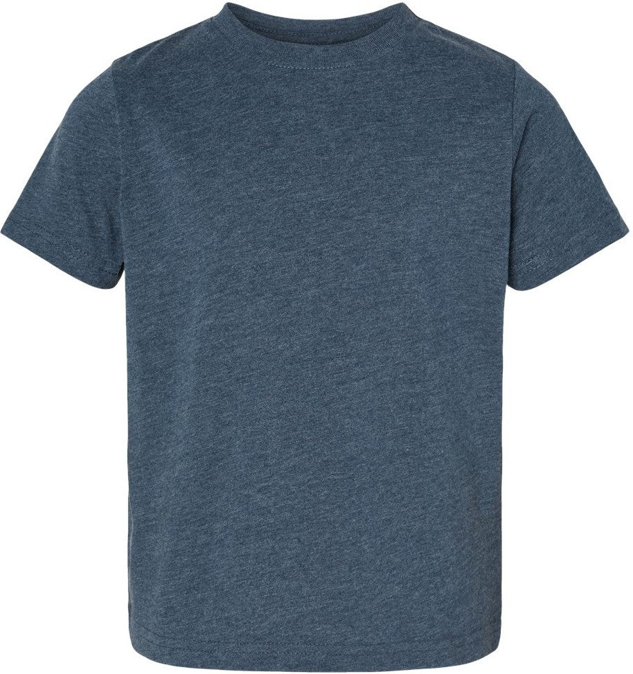 Front View of Vintage Denim Toddler Fine Jersey Tee - 3321