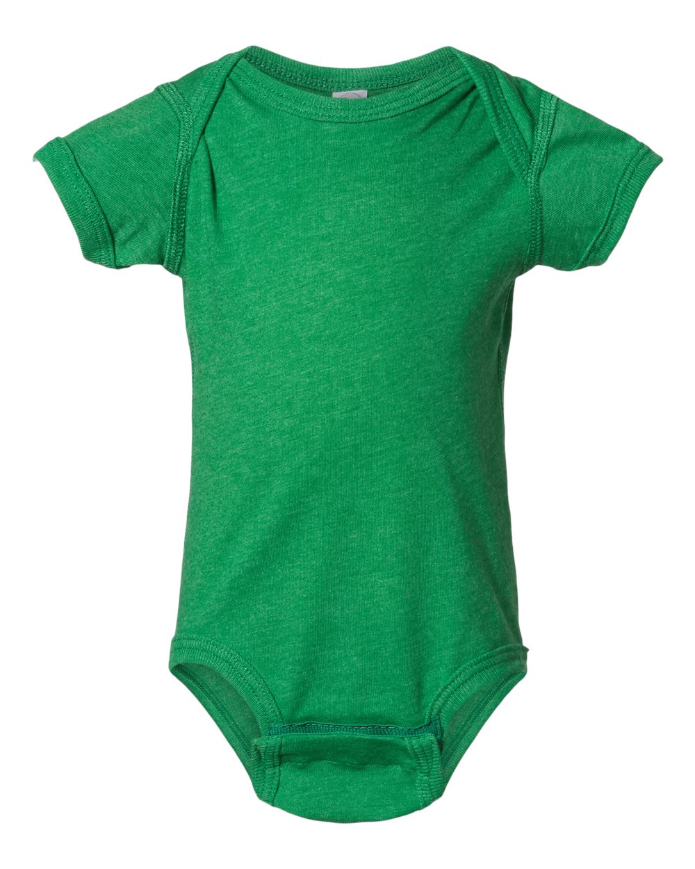 Front View of Vintage Green Infant Fine Jersey Bodysuit - 4424
