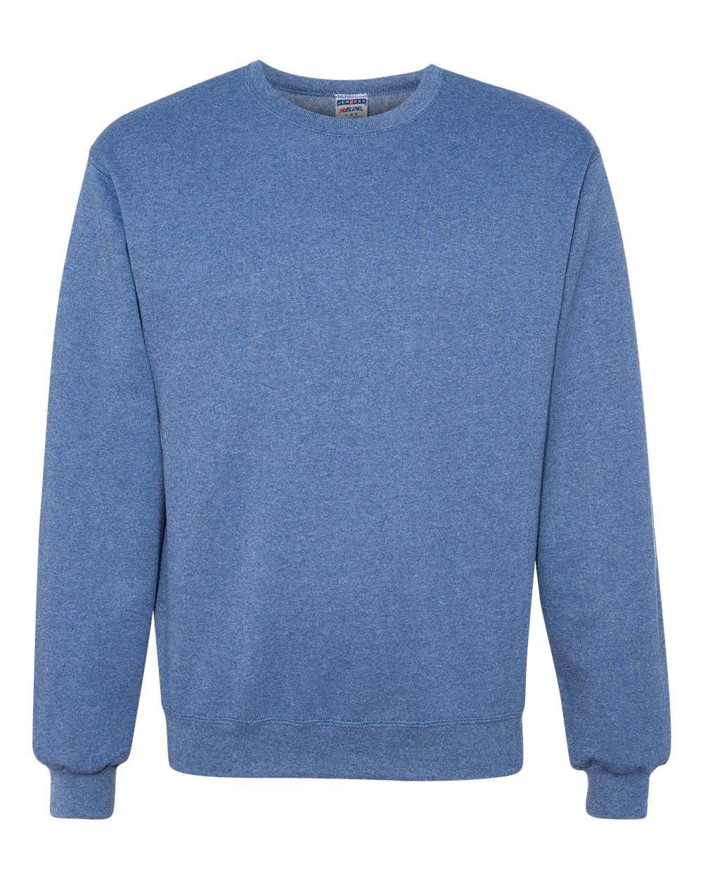 Front View of Vintage Heather Blue NuBlend® Crewneck Sweatshirt - 562MR