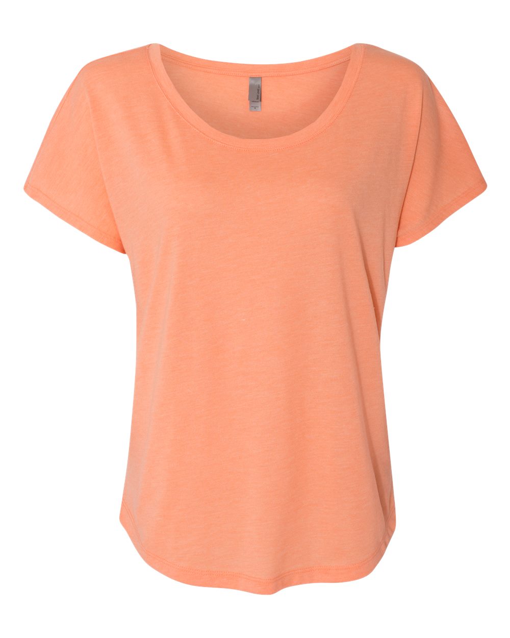 Front View of Vintage Light Orange Women’s Triblend Dolman T-Shirt - 6760