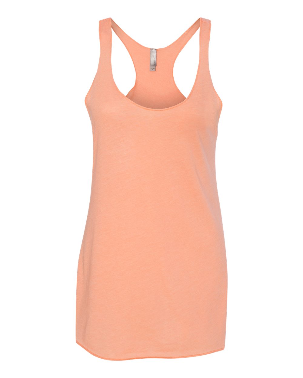 Front View of Vintage Light Orange Women’s Triblend Racerback Tank - 6733