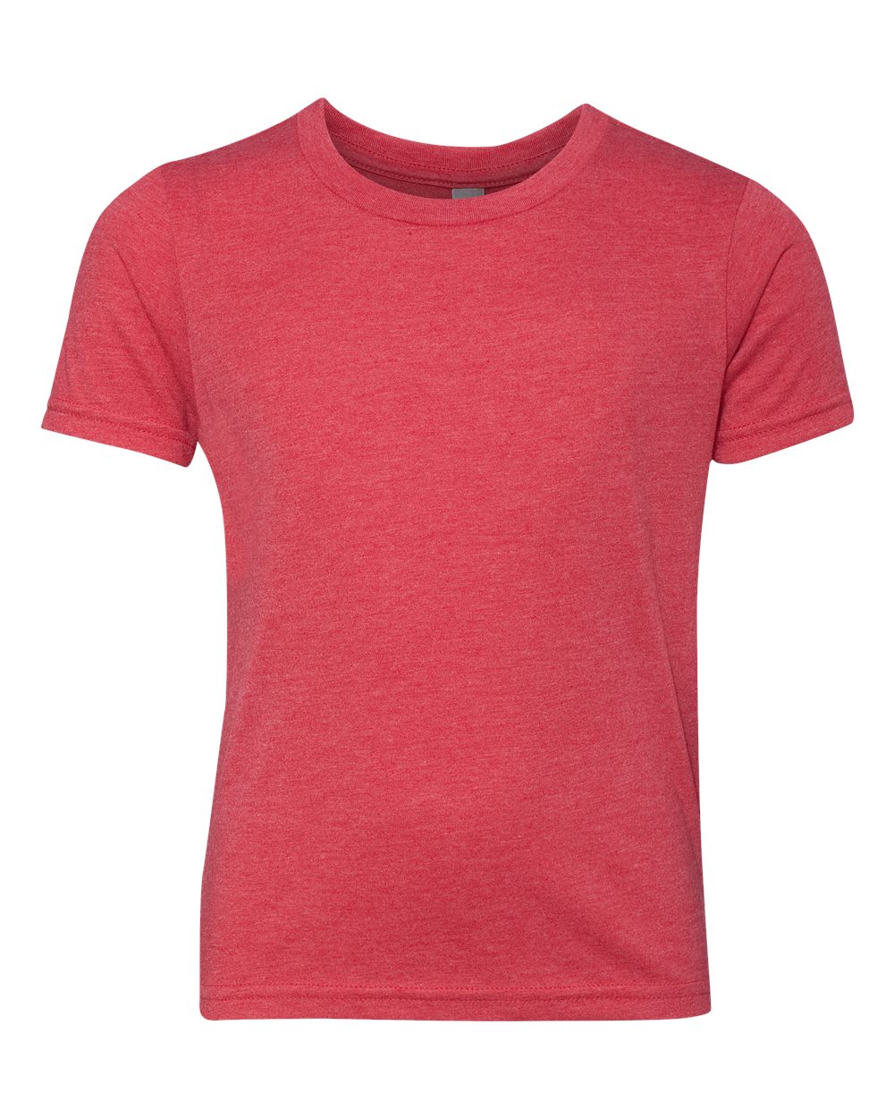 Front View of Vintage Red Youth Triblend T-Shirt - 6310