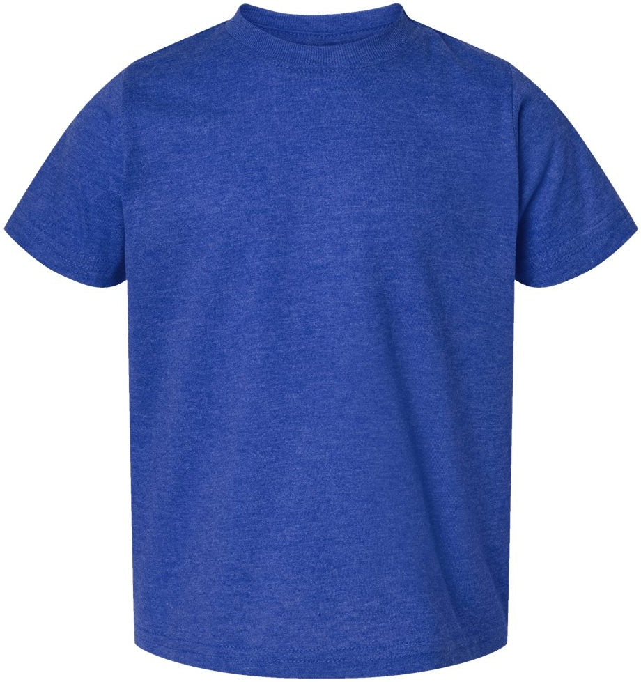 Front View of Vintage Royal Toddler Fine Jersey Tee - 3321