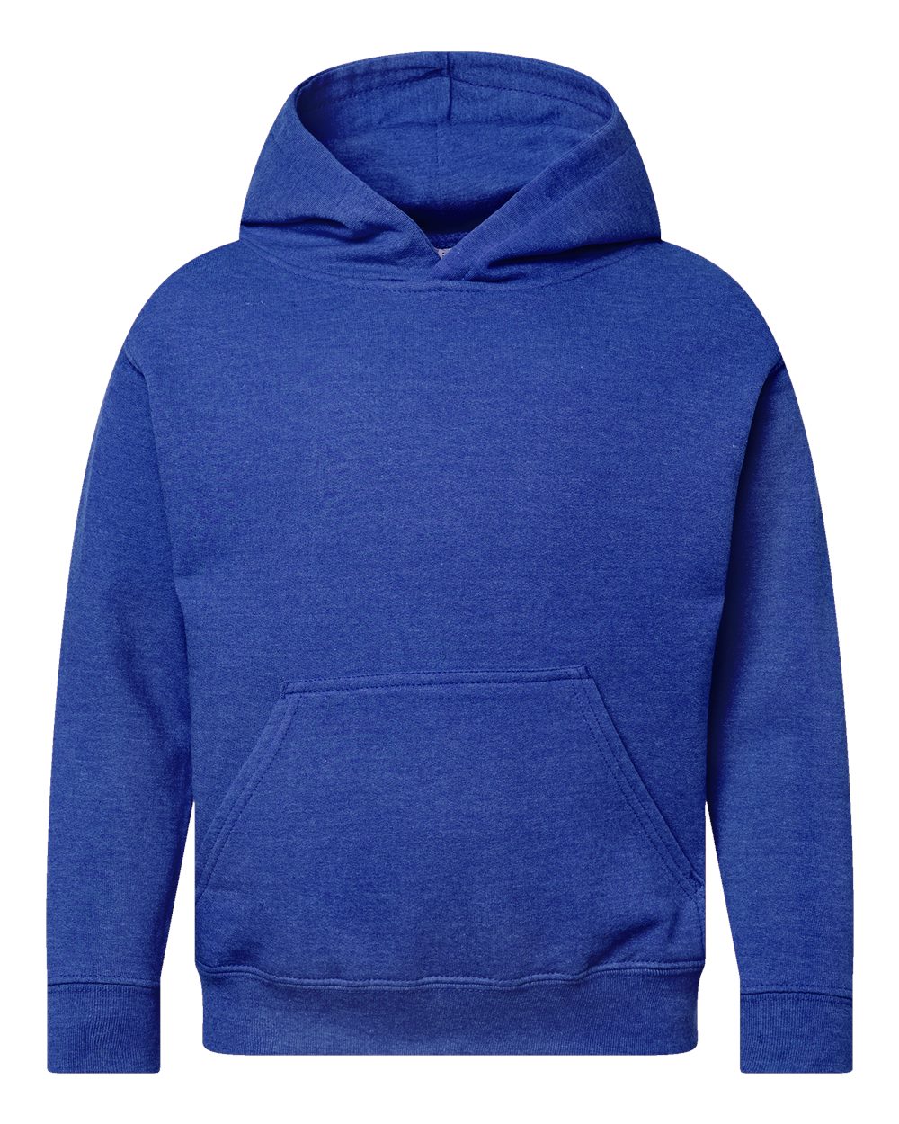 Front View of Vintage Royal Youth Fleece Hoodie - 2296