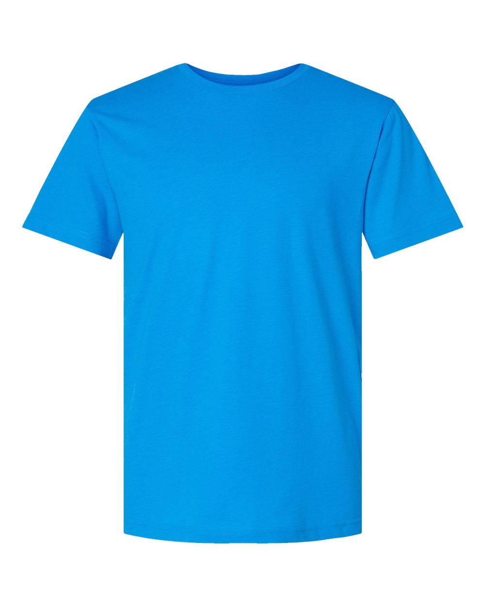 Front View of Vintage Turquoise Fine Jersey Tee - 6901