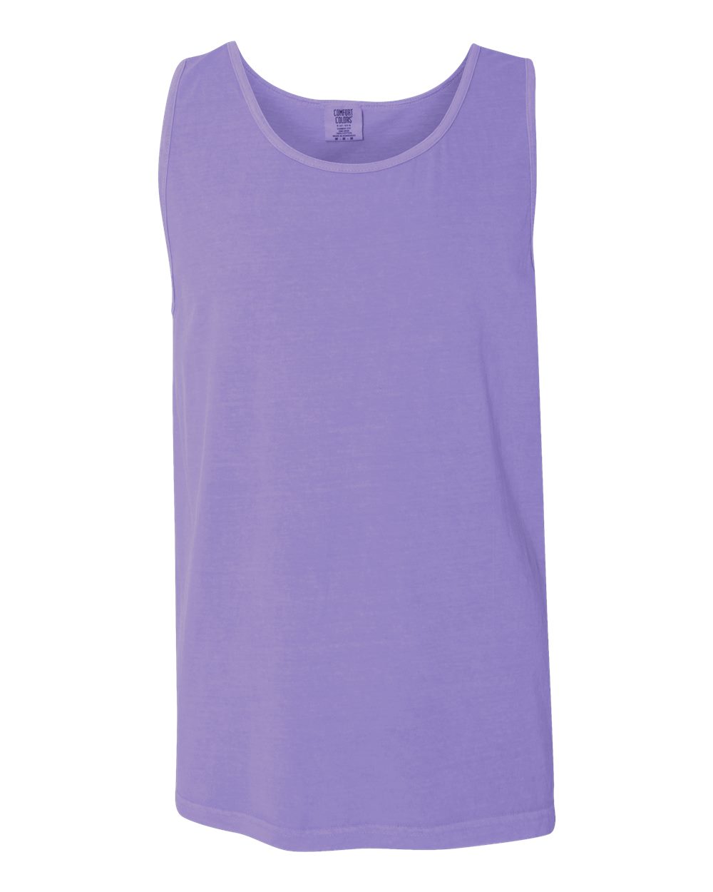 Front View of Violet Garment-Dyed Heavyweight Tank Top - 9360
