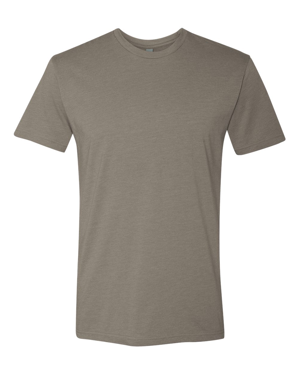 Front View of Warm Grey CVC T-Shirt - 6210