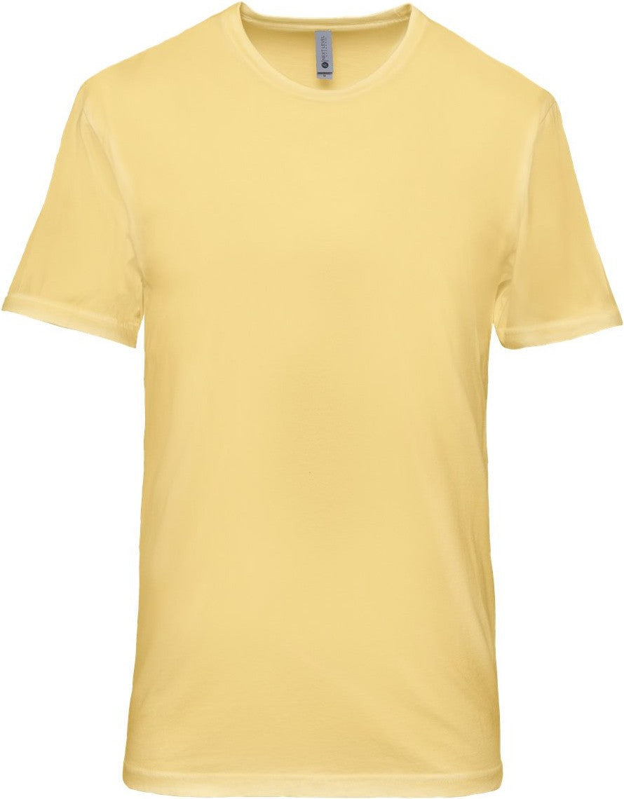 Front View of Washed Banana Cream Soft Wash T-Shirt - 3600SW