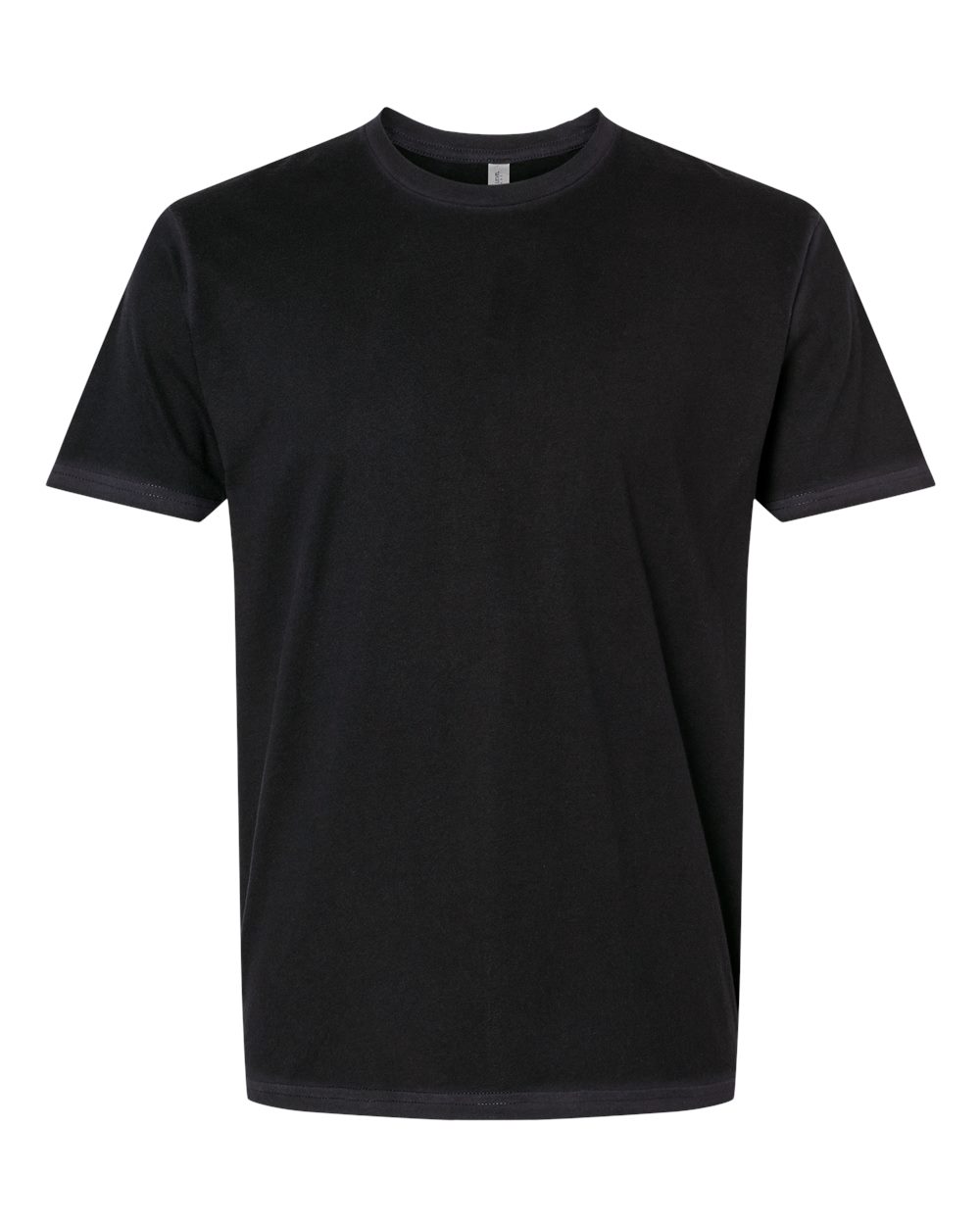 Front View of Washed Black Soft Wash T-Shirt - 3600SW