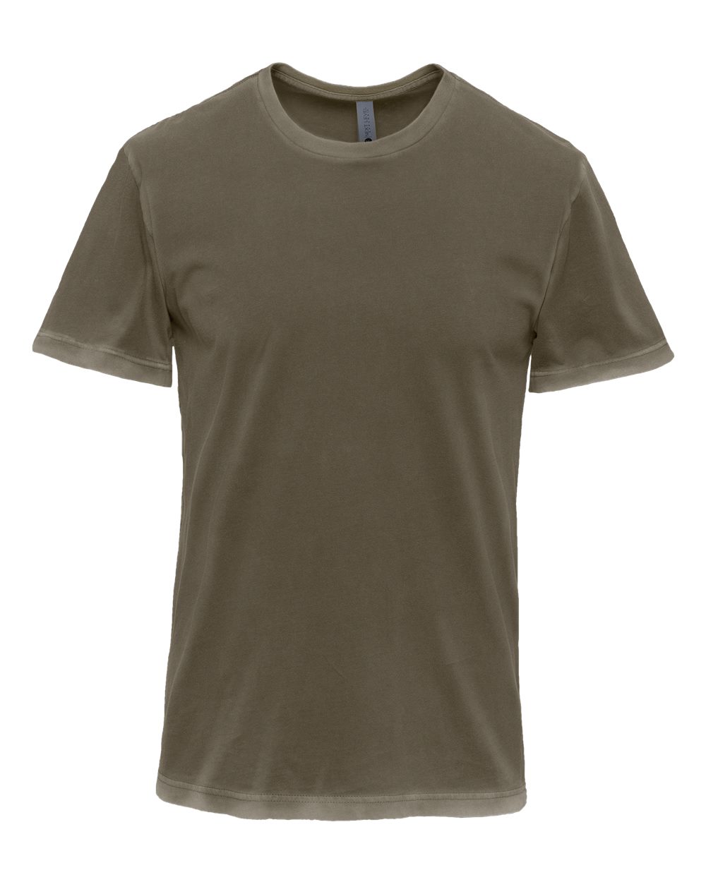 Front View of Washed Military Green Soft Wash T-Shirt - 3600SW