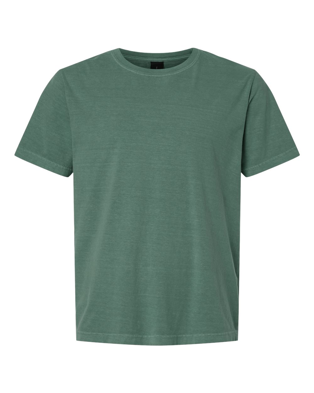Front View of Washed Pine Unisex Heavyweight Garment-Dyed Tee - 4810GD