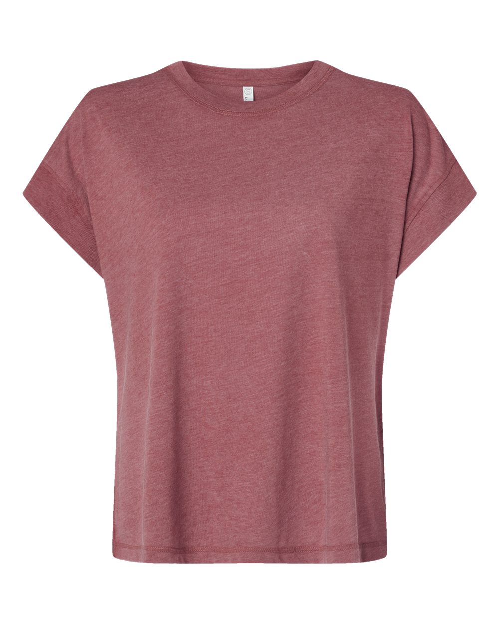 Front View of Washed Rouge Women's Relaxed Vintage Wash Tee - 3502