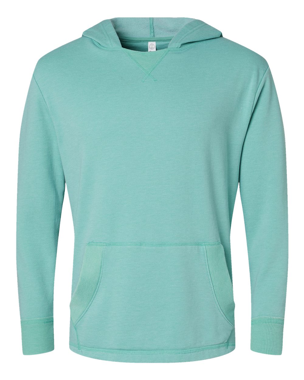 Front View of Washed Saltwater Vintage Wash Fleece Hoodie - 6936