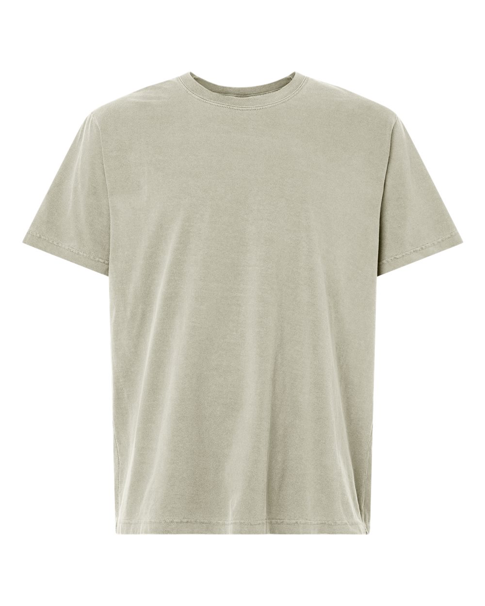 Front View of Washed Thyme Unisex Heavyweight Garment-Dyed Tee - 4810GD