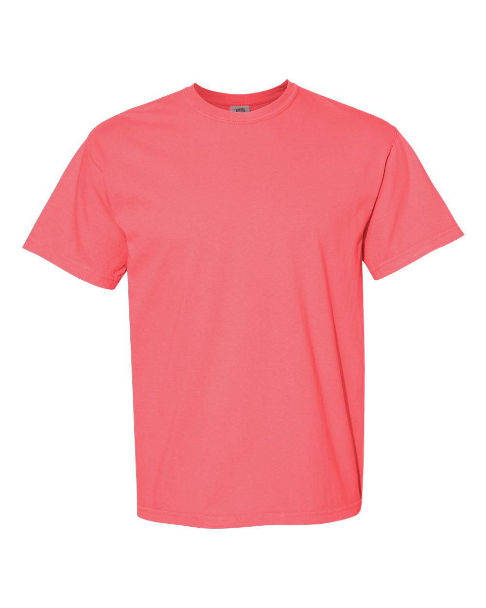 Front View of Watermelon Garment-Dyed Heavyweight T-Shirt - 1717