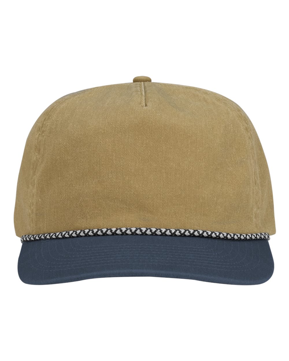 Front View of Wheat/ Denim Rockwell Cap - 3053