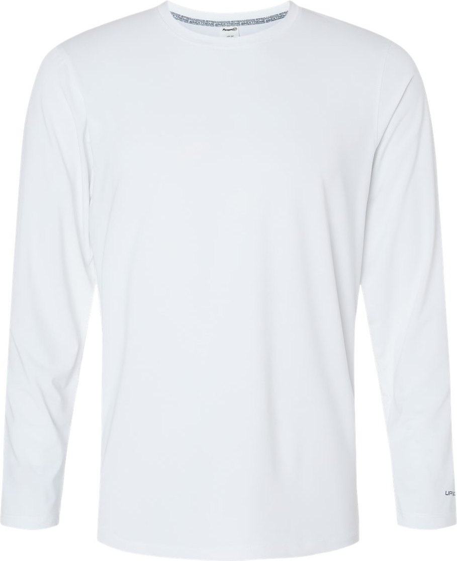 Front View of White Aruba Extreme Performance Long Sleeve T-Shirt - 222