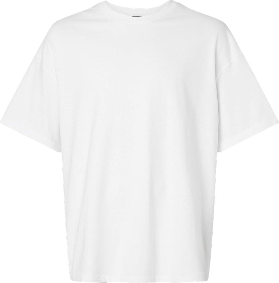 Front View of White Beefy-T® Retro Street T-Shirt - 5180R