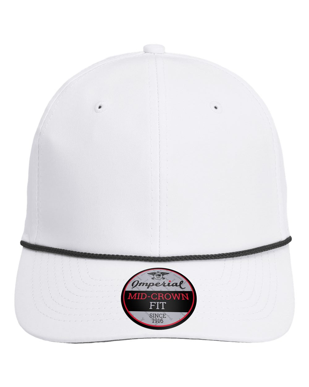Front View of White/ Black The Wingman Cap - 7054