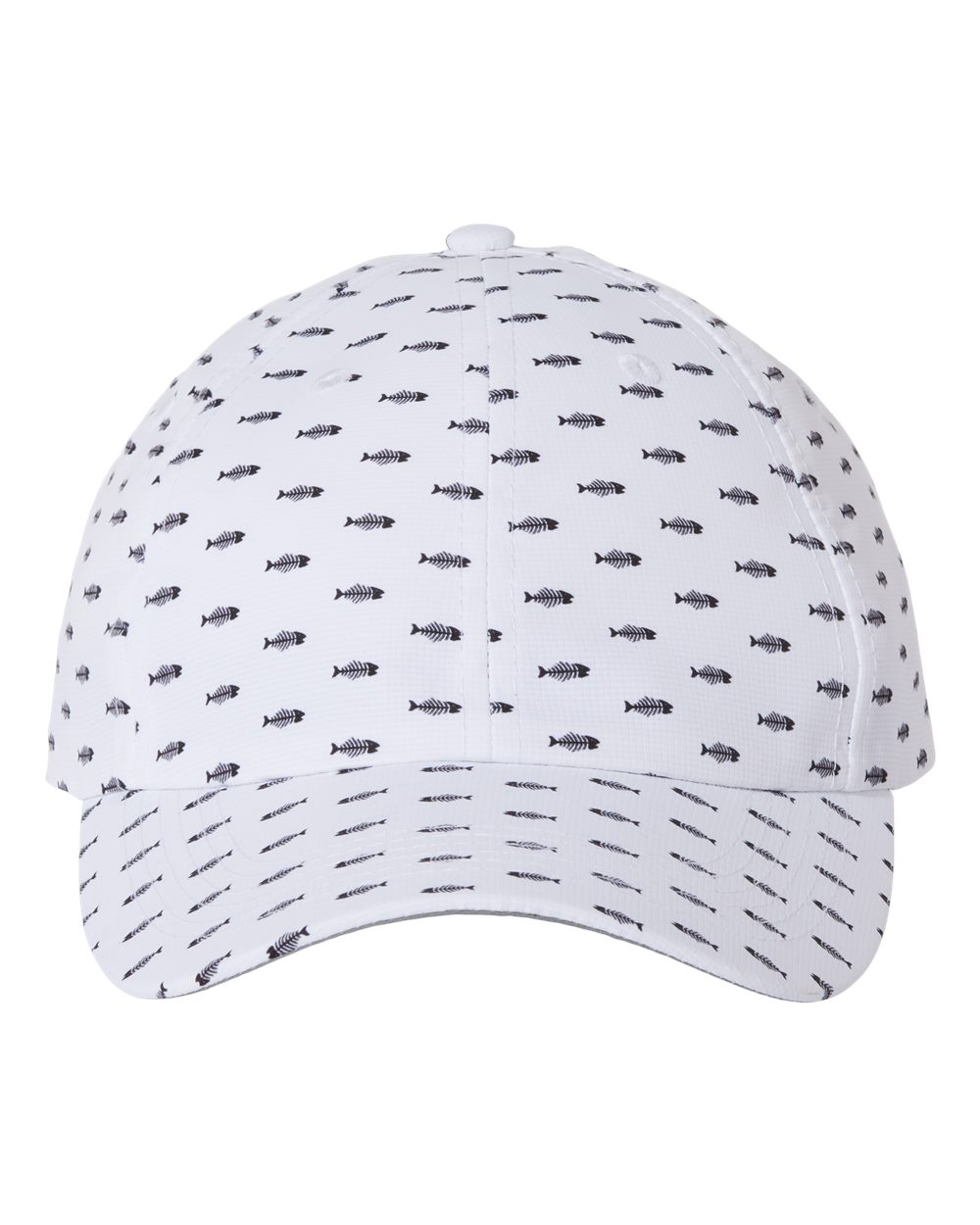 Front View of White Bone Fish Alter Ego Cap - X210R